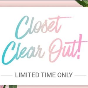 CLOSET CLEAROUT!!  LIMITED TIME!!